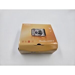 Canon PowerShot A 1100 IS 12.1MP Digital Camera TESTED Original Box